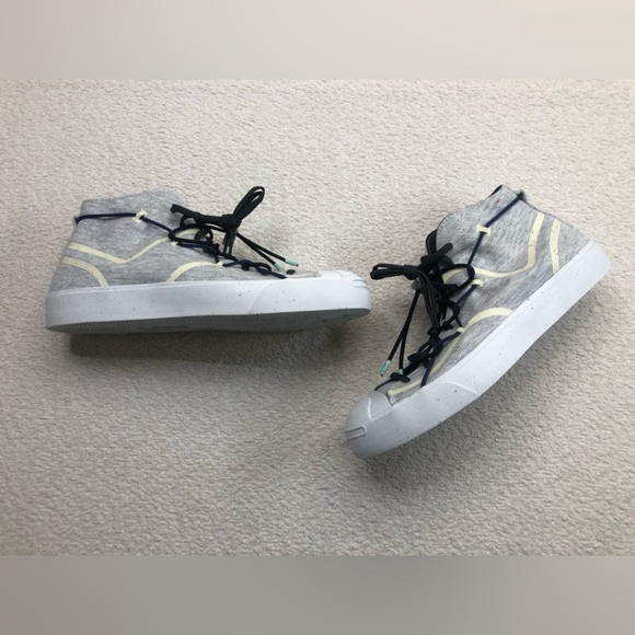 Converse Renew Morphlon Jack Purcell Rally Mid Top Sneakers Mens Size 13 Gray - Picture 13 of 16